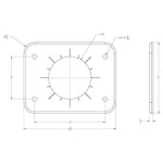 TACO Grand Slam 300 Universal Backing Plate f/GS-300  GS-390 - Pair [BP-0300BSY-1]