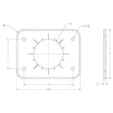 TACO Grand Slam 300 Universal Backing Plate f/GS-300  GS-390 - Pair [BP-0300BSY-1]