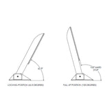 TACO Command Ratchet Hinge - 18-1/2" - 316 Stainless Steel Polished w/Hard Stop [H25-0048]