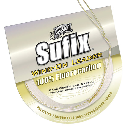 Sufix Wind-On 100% Clear Fluorocarbon Leader - 50lb - 11 yds [700-050F]