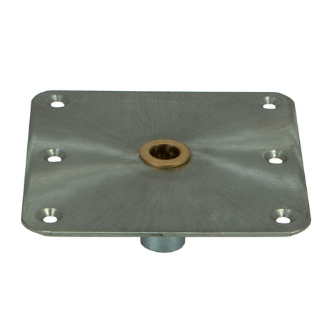 Springfield KingPin Standard Square Steel Base w/Brass - 7"x7" [3620001-B]