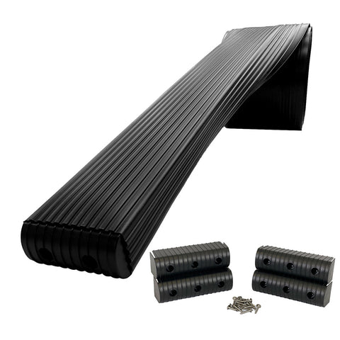 Caliber BunkWrap Kit - Black 16' x 2" x 6" Roll + 4 Caps + HRDW Roll + 4 Endcaps  Stainless Steel Hardware [23052-BK]