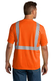 CornerStone® ANSI 107 Class 2 Mesh Short Sleeve Tee with custom DTF on Front and Back