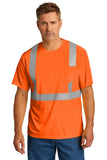 CornerStone® ANSI 107 Class 2 Mesh Short Sleeve Tee with custom DTF on Front and Back