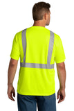 CornerStone® ANSI 107 Class 2 Mesh Short Sleeve Tee with custom DTF on Front and Back