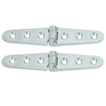 Whitecap Strap Hinge - CP/Brass - 6" x 1-1/8" - Pair [S-0605C]