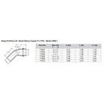 Viega ProPress 3/4" - 45 Copper Elbow - Street/Press Connection - Smart Connect Technology [77053]