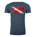 DSR Dive Flag T-Shirt Back Indigo