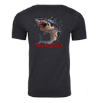DSR Zombie Shark T-Shirt Charcoal Back